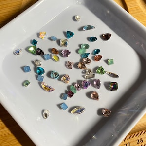 20/50/100 pcs glass K9 mix 3D nail decorations, mix model, DIY crafts N3162 nail charms nail art