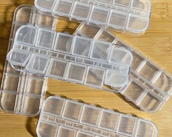 Sorting box, bead box, folding box, boxes (empty) 6 compartments 12 compartments