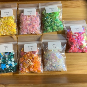 3g nail 3D decorations glitter mix colors G006 DIY crafts