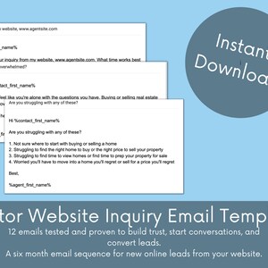 CONSULTA DE SITE Modelos de e-mail de gotejamento para agentes imobiliários, 12 downloads digitais Campanha de e-mail de marketing para corretores imobiliários