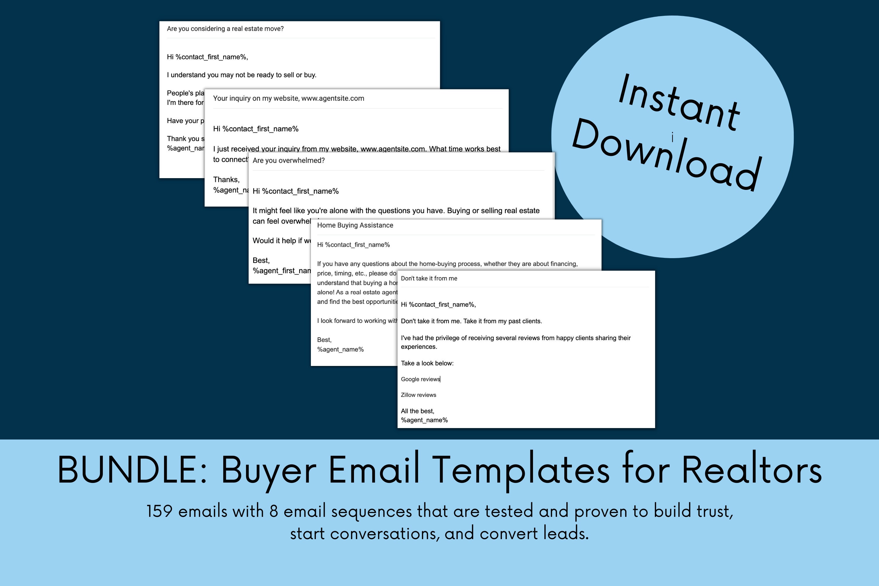 BUYER LEAD BUNDLE Email Drip Templates for Real Estate Agents 159 BUYER LEAD BUNDLE Email Drip Templates for Real Estate Agents 159