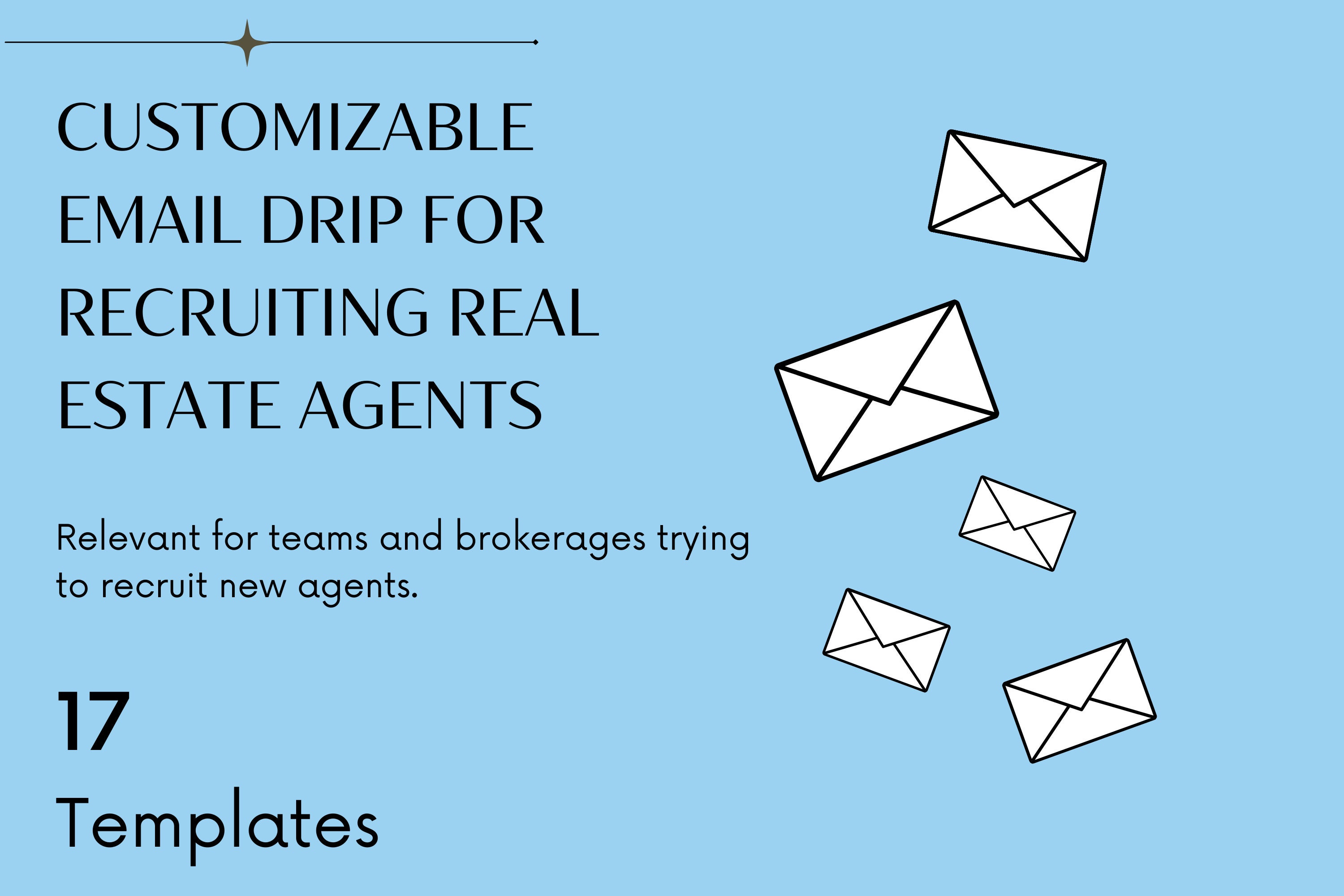 Recruiting Real Estate Agent Email Drip Templates, 17 Digital Download ...