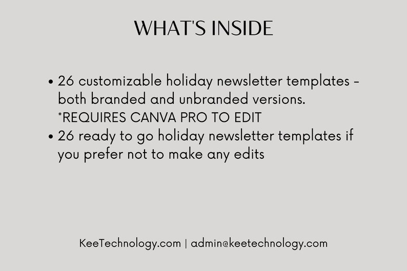 Real Estate Holiday Email Templates, Canva Newsletter (digital Download ...