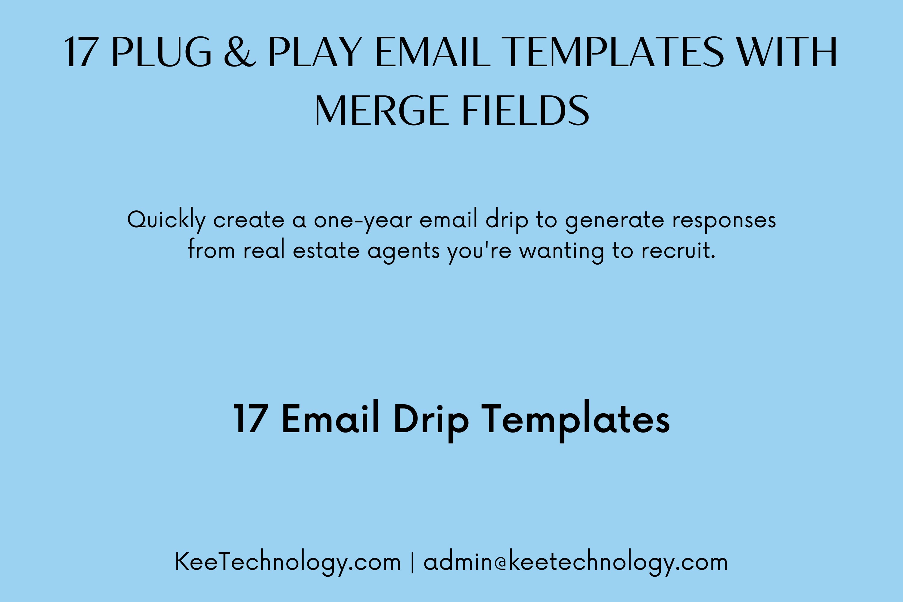 Recruiting Real Estate Agent Email Drip Templates, 17 Digital Download ...