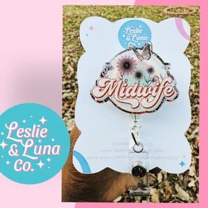 Hebamme Ausweis Reel, Hebamme Ausweis Reel, einziehbare Badge Reel, Hebamme Ausweis Reel, Hebamme Badge