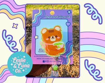 Matcha Bear Badge Reel