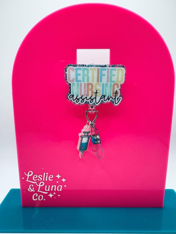 CNA Badge Reel with Charm,