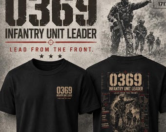 0369 Infantry Unit Leader Shirt, Marine Veteran Gift, USMC Infantry MOS Tee, Comfort Color 1717