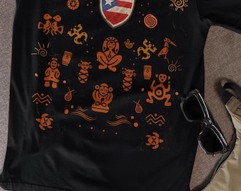 Taino Symbols Puerto Rico Shirt, Boricua Pride Heritage Tee