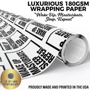 Adults Only Wrapping Paper, Adult Gift Wrap, Gag Gift Wrap, Adults Only Humor, NSFW Wrapping Paper, Dirty Secret Santa, NSFW Secret Santa