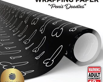 Papel de regalo con dibujos de penes, papel de regalo solo para adultos, papel de regalo divertido con penes, papel de regalo para despedida de soltera, regalo con dibujos de penes, papel de regalo de broma