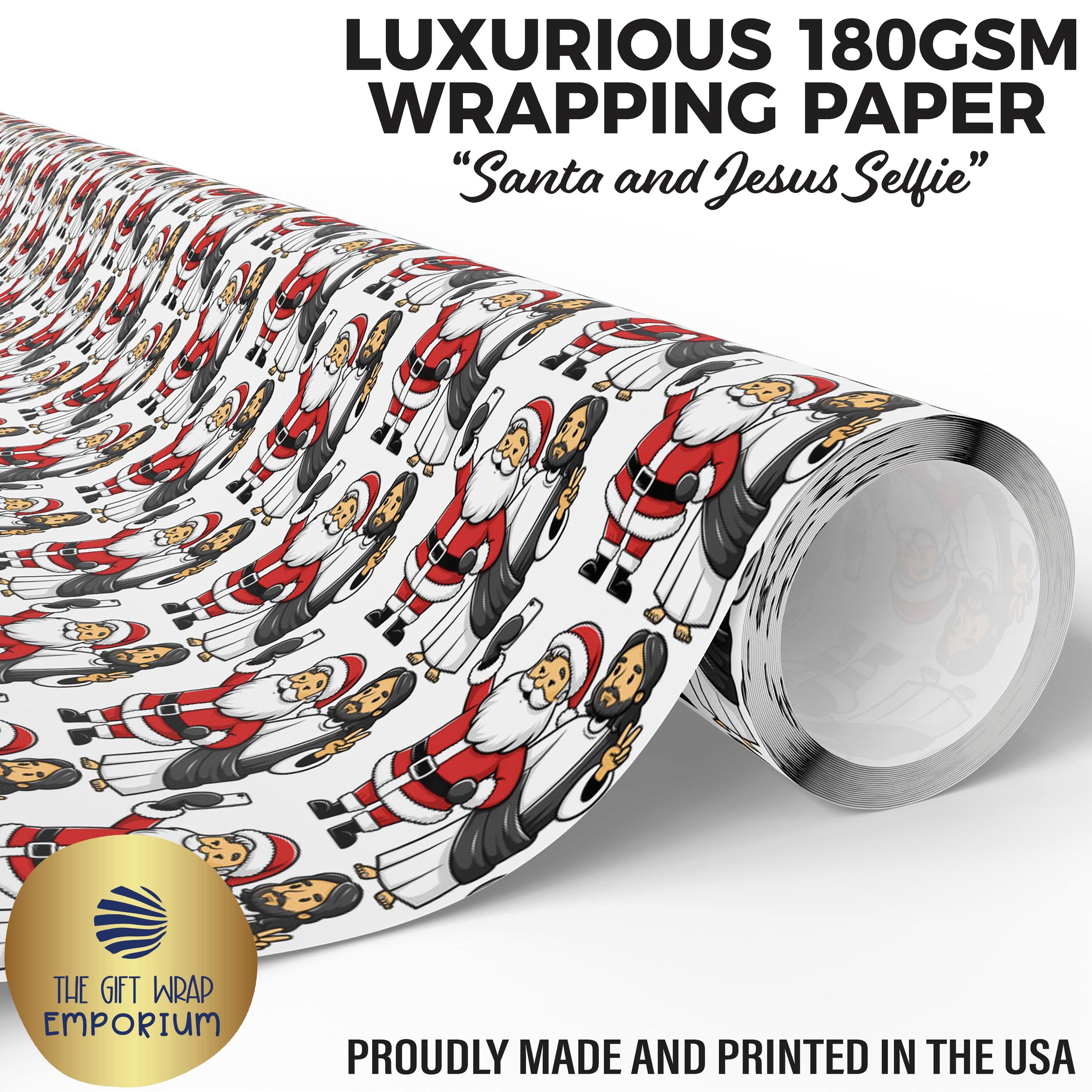 Rude Wrapping Paper - 6 Sheets Of Fun Paper With Tags - Black