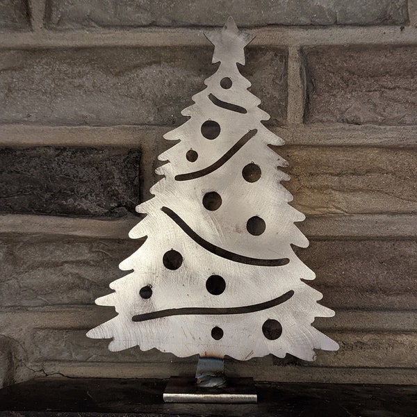 O Christmas Tree, Steel Tree, Raw Metal, Christmas Gift