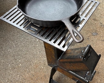 Estufa cohete / Estufa de camping / Estufa para portón trasero