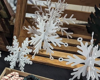 3D Snowflakes; Winter Snowflakes; Tabletop Snowflakes