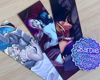 TWO MYSTERY Jillian Graves Monster Romance Bookmark *PLUS freebie sticker*