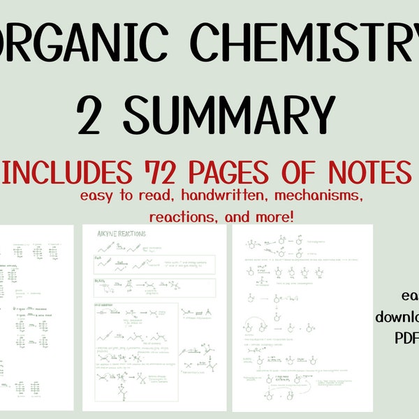 Organic Chemistry 2 summary