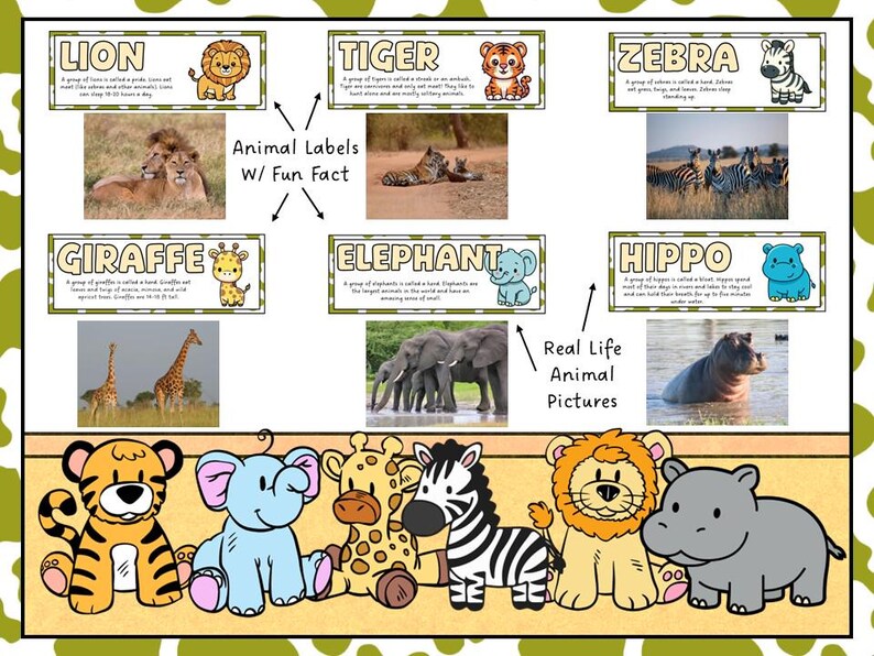 Safari Dramatic Play Center Printables | Jeep, Animals, Explorer Role ...