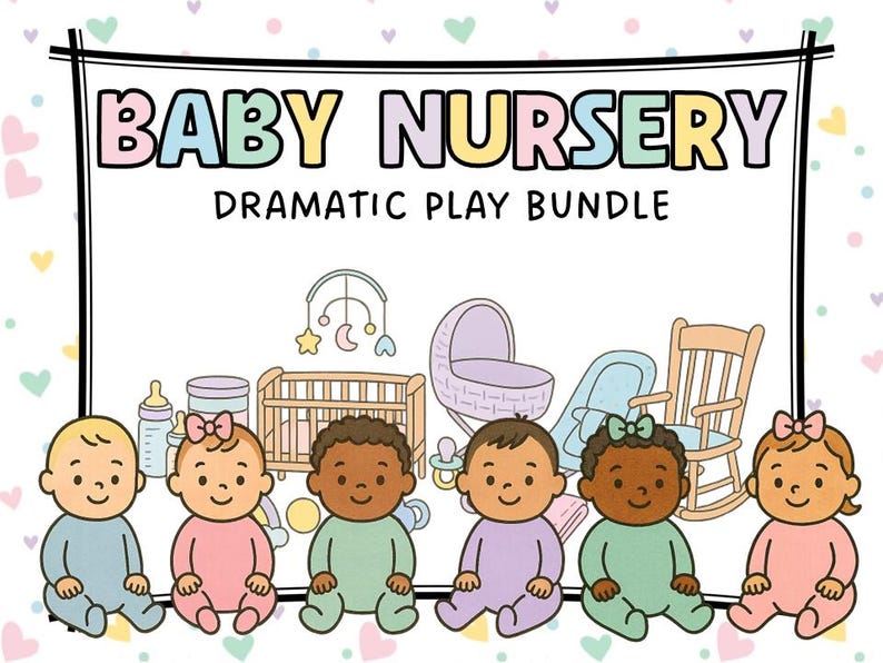Baby Nursery Dramatic Play Center Printables: Preschool Role Play (PDF ...