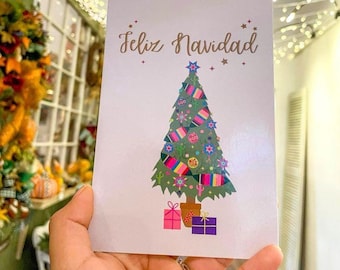 Feliz Navidad Card//Greeting Card in Spanish, Navidad Card, Holiday Card, Happy Holidays, Merry Christmas Card, Navidad en Español