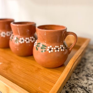 16 oz Clay Mug Handmade Pottery Coffee Cup Authentic Mexican Kitchen Home Decor Jarro De Barro Mexican Pottery Gift for Coffee Lovers Decor