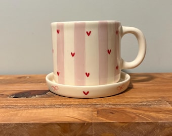 12 oz Coffee Cup Hand-Painted Ceramic Mug  Mexican Pottery