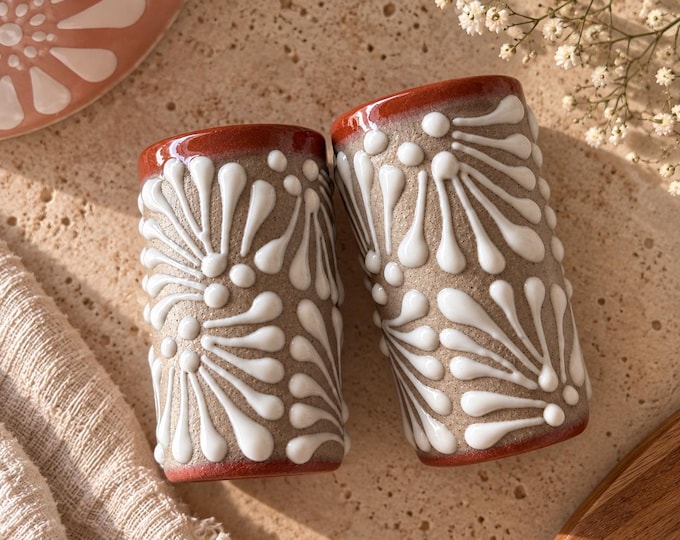 Barro Shot Glass Handmade Clay Tequila Cup  Mezcal Shot Glass Mexican Wedding Favor Rustic Pottery Made in Mexico