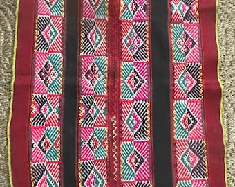 Q'ero Mestana Mesa Altar Ritual Cloth Handwoven on Loom Andean Textile Sacred Valley Peru 112531