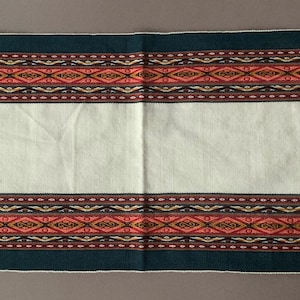 Chinchero Hand Woven Cloth Altar Mesa Cloth Sacred Valley Peru 14 1/2 x 32