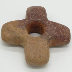 Carved River Stone Chakana hand crafted Sacred Valley Peru