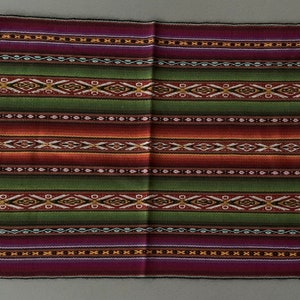 Chinchero Hand Woven Cloth Altar Mesa Cloth Sacred Valley Peru 15 x 30