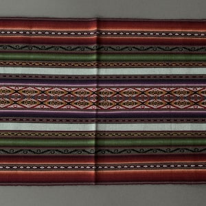 Chinchero Hand Woven Cloth Altar Mesa Cloth Sacred Valley Peru 15 x 32 PS2325