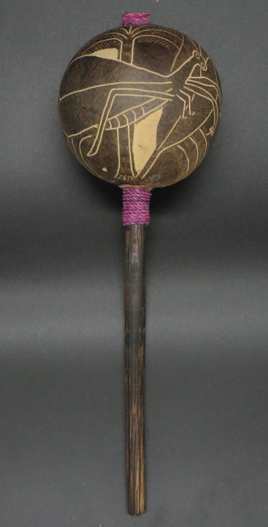 Peru Rattle Shipibo Ceremonial Rattle Praying Mantis Handcrafted in Amazon Region ...