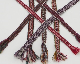 Various Designs Woven Beaded Despacho Ties / Watana Ties / Mesa Ties / Waist Wrap / Head Wrap Hand woven by Q'ero Sacred Valley Peru