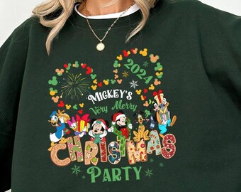 Disney Christmas Sweatshirt, Mickey’s Very Merry Christmas Party Shirt, Mickey & Friends Christmas Shirt, Disneyland  Shirt, Christmas Gifts