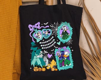 Disney Tote Bag, Halloween Tote Bag, Mickey Mouse, Disney Trip Bag, Daisy Duck, Mickey and Friends, Minnie Mouse Bag, Trick or Treat