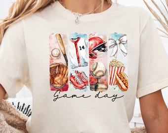 Baseball Mom T-shirt, Game Day Shirt, Mom Coquette Shirt, Mother's Day Gift, Baseball Mama Shirt, Mom Gift Shirt, Sports Shirt, Baseball Tee