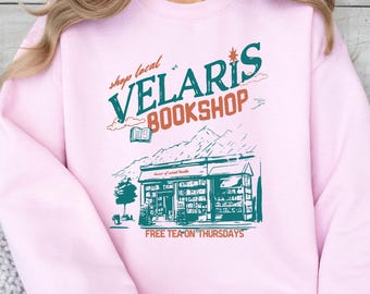 Velaris Bookshop Sweatshirt, Fantasy Bookish Gift, Reading Inspired Sweatshirt, ACOTAR Sweatshirt, City Of Starlight, Book Lover Sweatshirt
