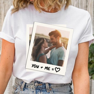 Custom Couples Photo Shirt, Personalized Valentines Shirt, Valentine Season, Valentines Outfit, Girlfriend Shirt, Photo Couple Gifts