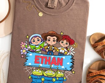 Disney Toy Story Shirt, Pixar Day Shirt, Disney Woody Jessie Buzz Lightyear Bullseye, Disneyland Family Vacation Shirts,Comfort Colors Shirt