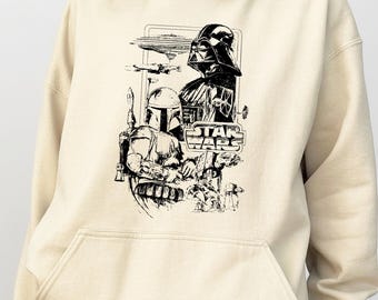 Star Wars Hoodie, Disney Sweatshirt, Darth Vader Sweatshirt, Storm Trooper, Disney Trip Sweatshirt, Mandalorian Gift, Jedi Sweatshirt
