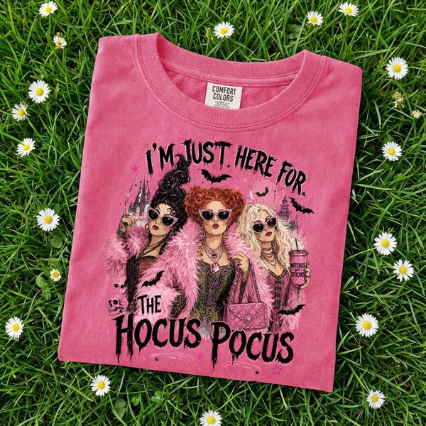 Hocus Pocus Sanderson Sisters Halloween Shirt Women | Comfort Colors Glam Witch Tee