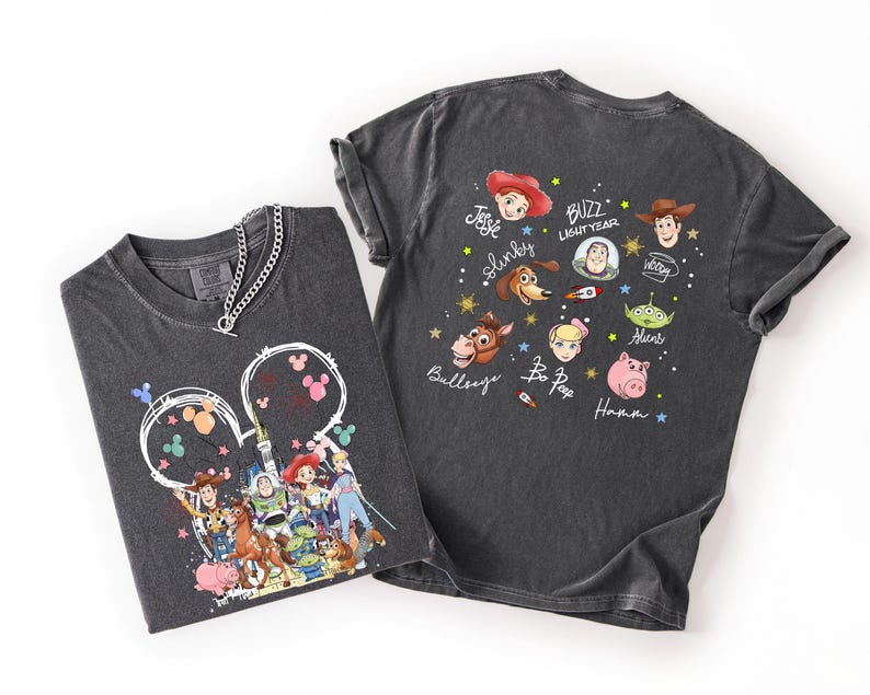 Disneyworld T-shirt, Comfort Colors, Toy Story Shirt, Andy Shirt, Disney Trip Gift, Buzz Lightyear, Jessie Shirt, Alien Shirt Bild 1