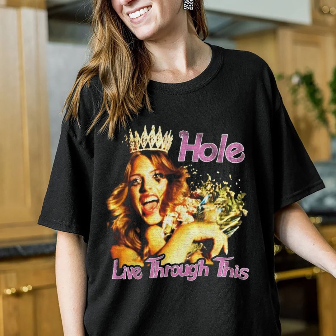 Limited Hole Live Through This Shirt Hole Band Shirt Rock Etsy