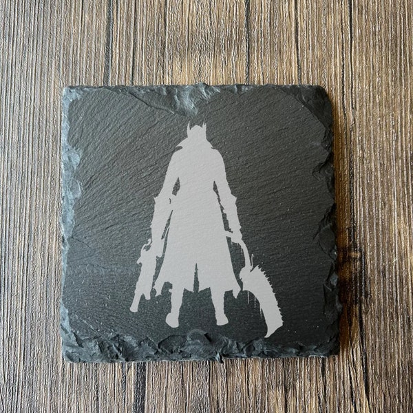 Bloodborne Hunter Coasters, Dark Souls game coaster, Elden Ring/SoulsBorne Video Game Gifts, Merch - Gift for Gamer