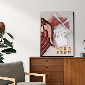 Moulin Rouge Poster regalo para el día de su madre regalo decoración del hogar poster película poster musical poster regalo para amigo regalo ocasión especial