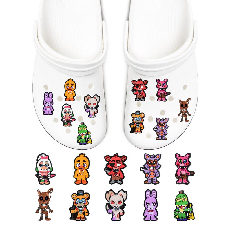 FNÀF Croc Charms 10PCS Superhero Shoes Charm for Crocs PVC Etsy