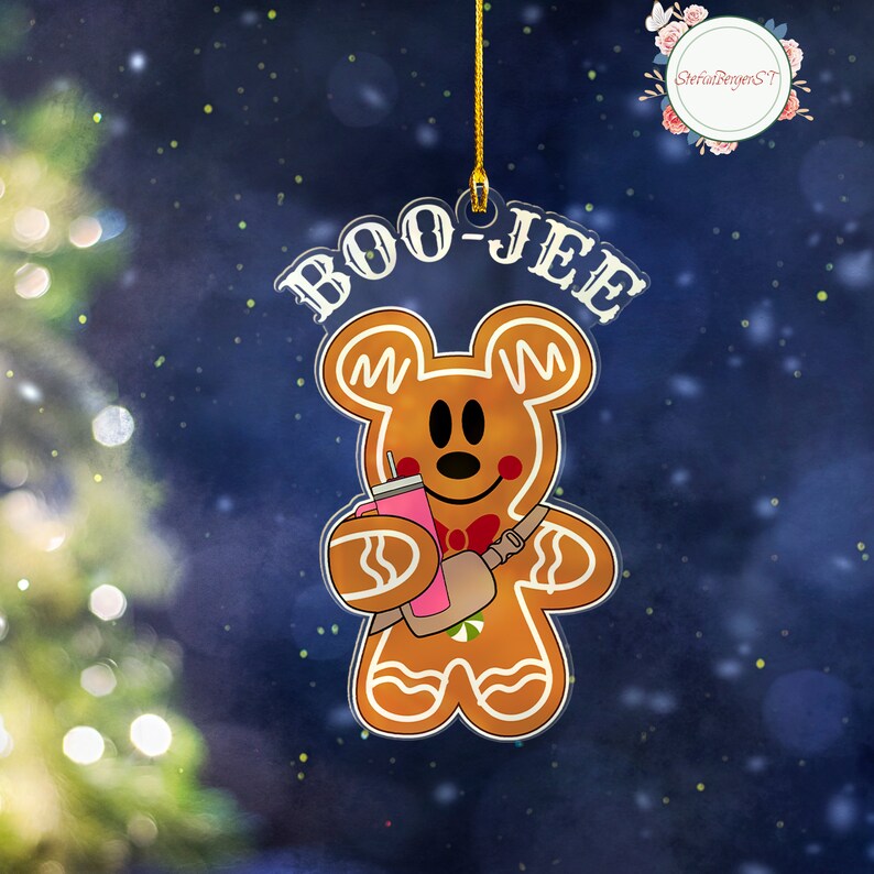 Mickey Gingerbread Ornament Boujee Ornament Gingerbread - Etsy