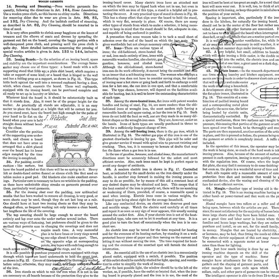 Press On Clothing Care Copy in White Press On Clothing Care Copy in White