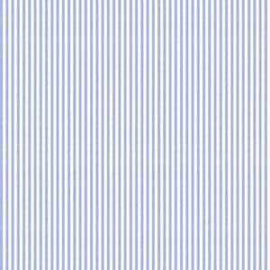 May include: A seamless pattern of vertical stripes in alternating shades of light blue and white. The stripes are evenly spaced, creating a classic, clean design. This fabric pattern is suitable for various applications, including apparel and home decor.